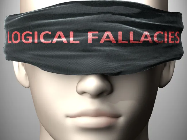 Logical fallacy blindfold